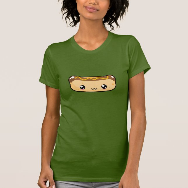 Cute Kawaii Hot Dog T-Shirt (Front)