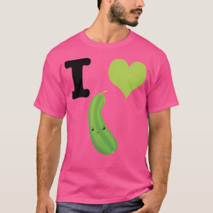 Cute Kawaii I Heart Zucchini T-Shirt