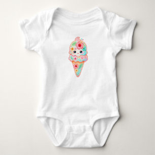 Cute Kawaii Ice Cream Baby Bodysuit