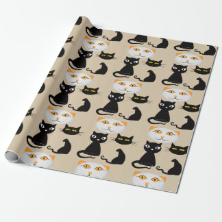 Cute Kawaii Japanese Aesthetic Cat Wrapping Paper 