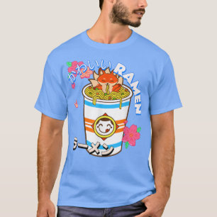 Cute Kawaii Japanese Fox Ramen Bowl Kitsune Noodle T-Shirt