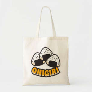 Cute Kawaii Japanese Onigiri Rice Ball Trio Tote Bag