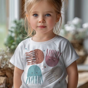 Cute Kawaii Jellyfish Toddler T-Shirt