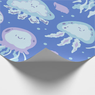 Cute Kawaii Jellyfish Wrapping Paper