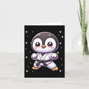 Cute Kawaii Karate Penguin Martial Arts 1  Card