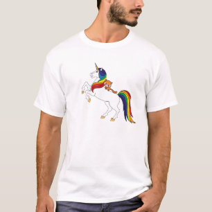 Cute Kawaii Kids Unicorn Red Panda Lover T-Shirt
