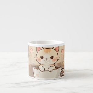Cute Kawaii Kitten Coffee Mug Adorable Cat Lover