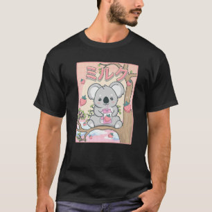 Cute Kawaii Koala Bear Strawberry Milk T-Shirt