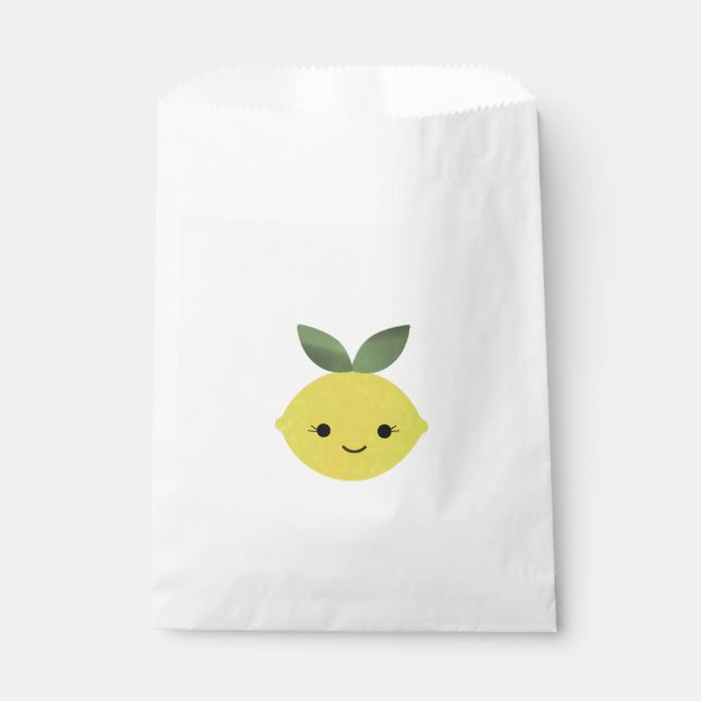 Cute Kawaii Lemon Favour Bags (Front)