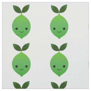 Cute Kawaii Lime Fabric