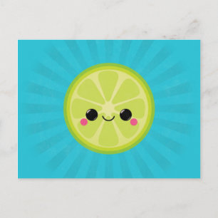 Cute Kawaii Lime Postcard