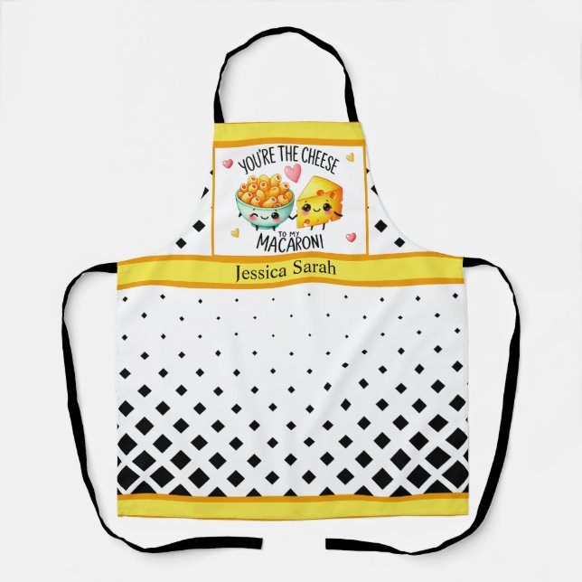 Cute Kawaii Macaroni and Cheese Apron (Front)