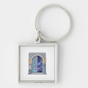 Cute Kawaii Magical Moroccan Door Galaxy StSticker Key Ring