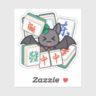 Cute Kawaii Mahjong Bat Gamer