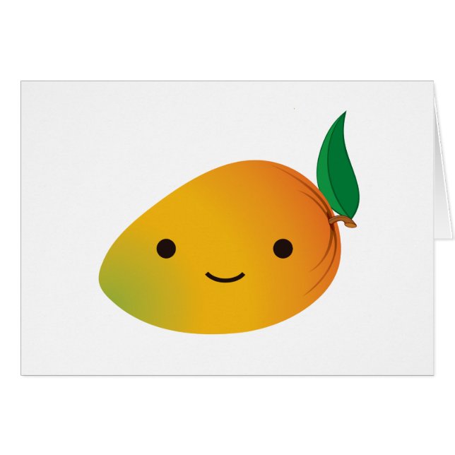 Cute Kawaii Mango (Front Horizontal)