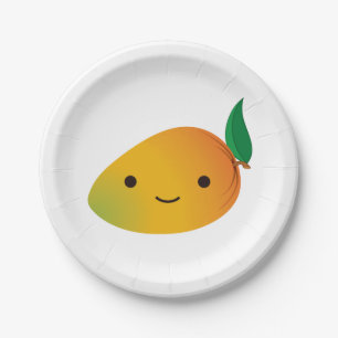 Cute Kawaii Mango Paper Plate