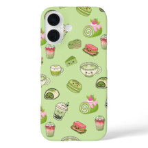 Cute Kawaii Matcha Desserts Phone Case 