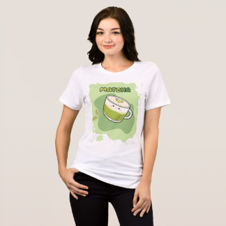 Cute Kawaii Matcha Latte  Tri-Blend Shirt
