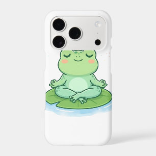 Cute Kawaii Meditating Frog Yoga Lotus Pose AI Art