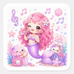 Cute Kawaii Mermaid Stickers 