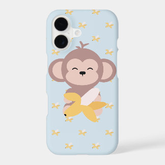 Cute Kawaii Monkey with Banana iPhone 7 Case
