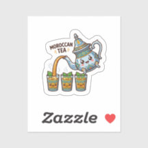 Cute Kawaii Moroccan Mint Tea Teapot and Glasses S