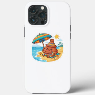 Cute Kawaii Moroccan Tajine Beach Vacation Sticker iPhone 13 Pro Max Case