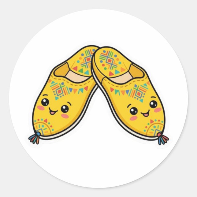 Cute Kawaii Moroccan Teapot & Mint Tea Sticker (Front)