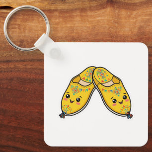 Cute Kawaii Moroccan Teapot & Mint Tea Sticker Key Ring