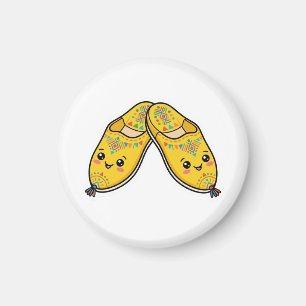 Cute Kawaii Moroccan Teapot & Mint Tea Sticker Magnet