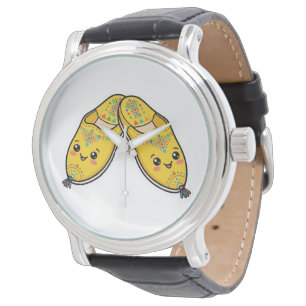 Cute Kawaii Moroccan Teapot & Mint Tea Sticker Watch