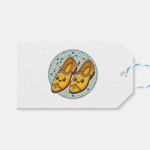 Cute Kawaii Moroccan Yellow Belgha Shoes and Zelli Gift Tags