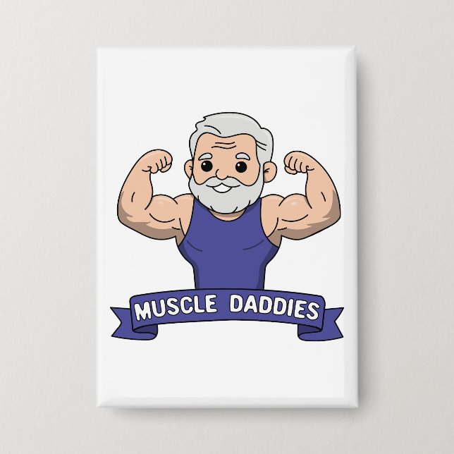 Cute Kawaii Muscle Daddy Bearded Bodybuilder (Front)
