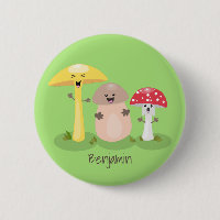 Cute kawaii mushroom fungi toadstool