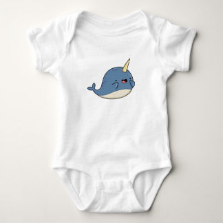 Cute Kawaii Narwhal Baby Bodysuit