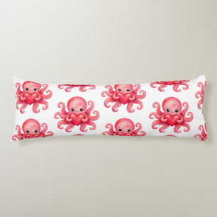 Cute Kawaii Octopus Holding Heart Body Cushion