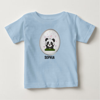 Cute Kawaii Panda Bear Personalized Baby T-Shirt