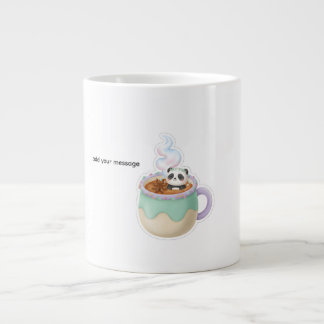 Cute Kawaii Panda in Tea Mug Illustration