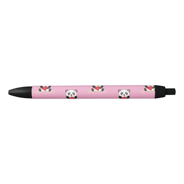 Cute Kawaii Panda Pen–Animal Stationery for School Black Ink Pen (Front)
