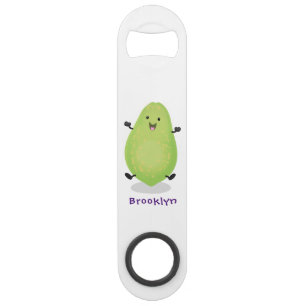 Cute kawaii papaya paw paw cartoon illustration