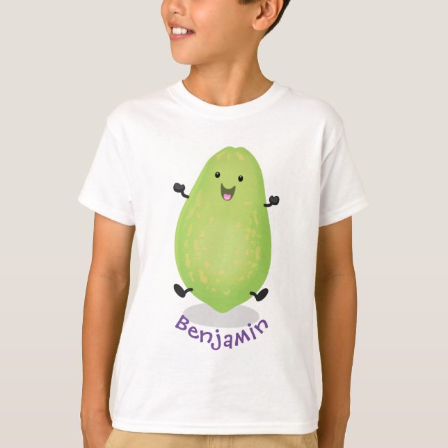 Cute kawaii papaya paw paw cartoon illustration T-Shirt (Front)
