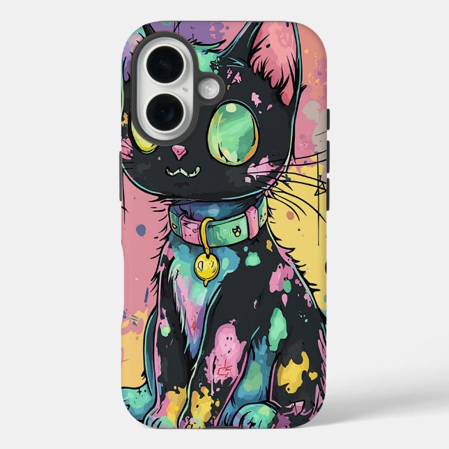 Cute Kawaii Pastel Goth Patchwork Gothic Creepy Case-Mate iPhone Case (Back)