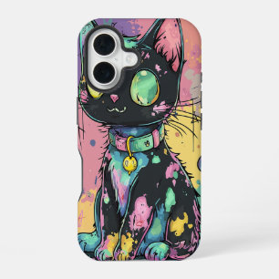 Cute Kawaii Pastel Goth Patchwork Gothic Creepy iPhone 16 Case