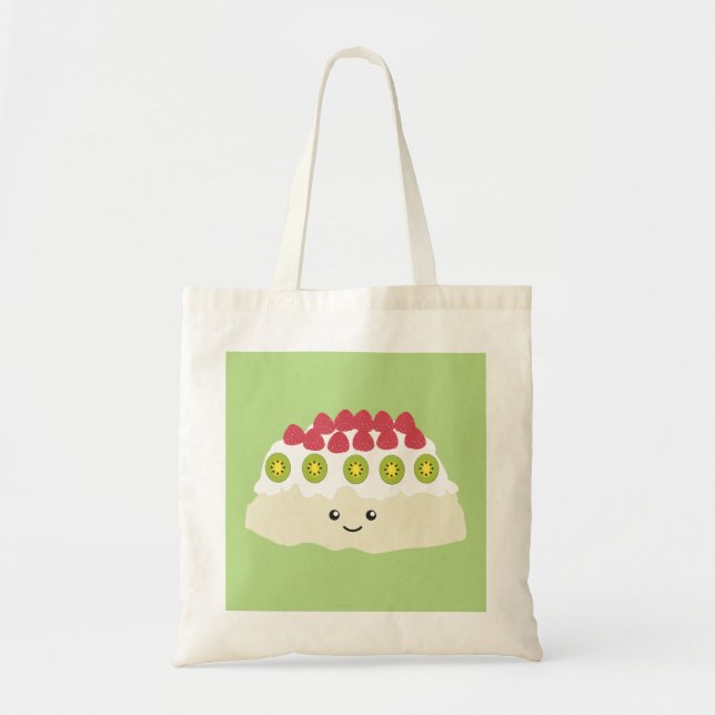 Cute Kawaii Pavlova Tote Bag (Front)