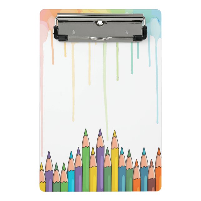 Cute Kawaii Pencil Case Mini Clipboard (Front)