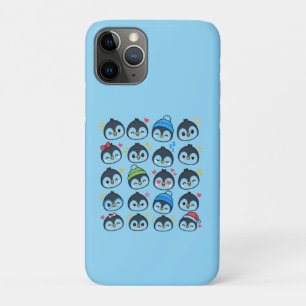 Cute Kawaii Penguin Emoji Pattern Funny Cartoon Ki Case-Mate iPhone Case