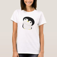 Cute Kawaii Penguin Says Hi T-shirt