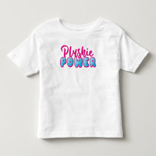 Cute Kawaii Pink Blue Plushie Power Toddler T-Shirt