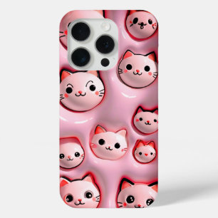 Cute Kawaii Pink Cat Phone Case