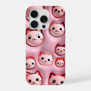 Cute Kawaii Pink Cat Phone Case